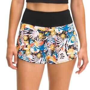 The North Face Arque 3" Shorts Women Size XL Printed Floral Athletic Multicolor